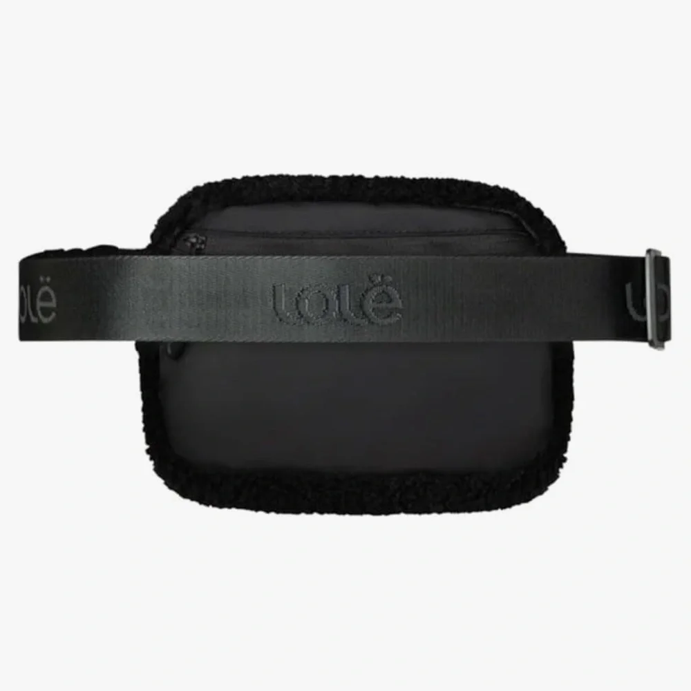 LOLË Convertible Fleece Belt Bag, Cross Body Design, Unisex, Black NWT AUTHENTIC - Picture 2 of 8